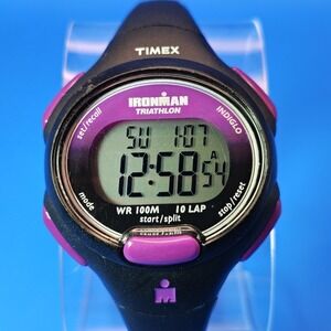 Vintage 2004 Ironman Triathlon Indiglo 39mm Women's Quartz Sport‎ Watch 100M